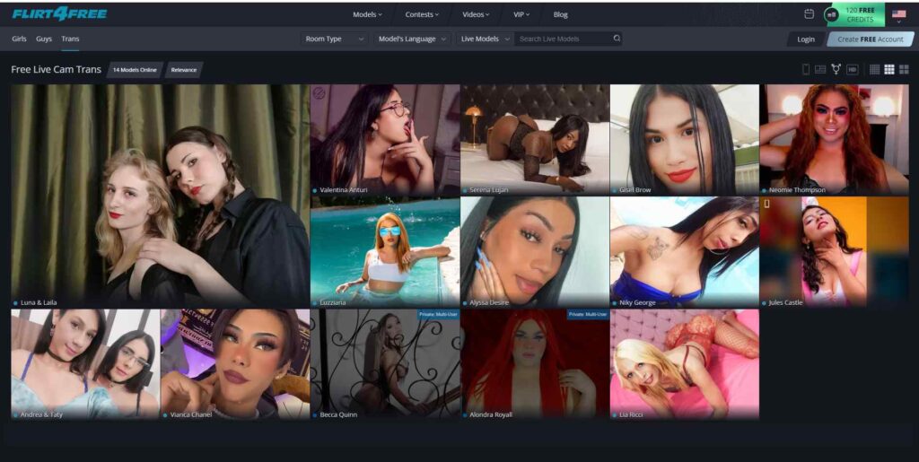 flirt4free trans sex cams review